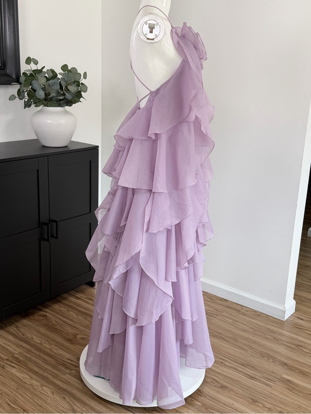 AJE Pandorea Layered Maxi Lilac Dress Size 6 Medium - Picture 10 of 17